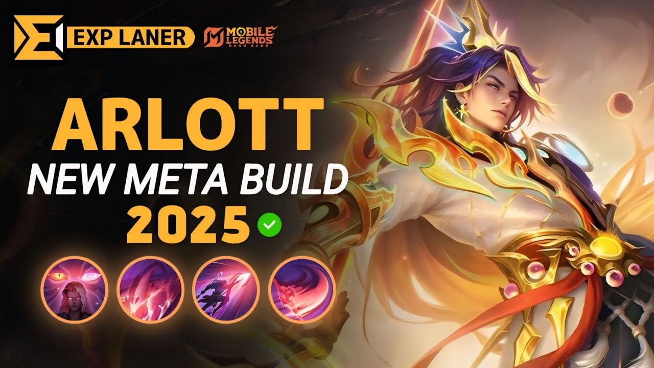 Арлотт: НОВАЯ МЕТА-СБОРКА 2025, Лучшая эмблема и Счётчики Героев | Mobile Legends