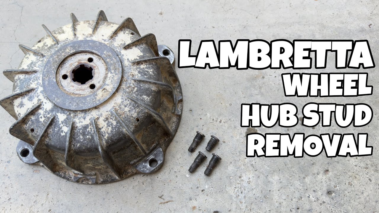 Lambretta - How to remove wheel hub stud