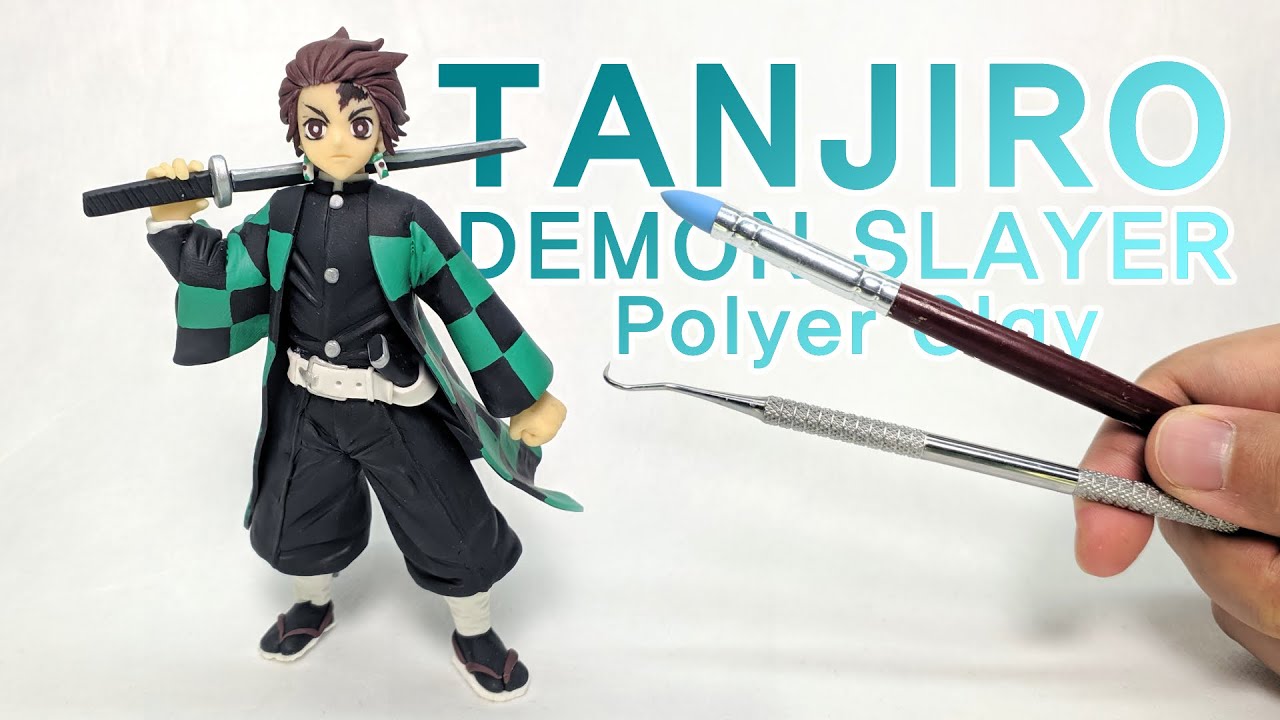 Making TANJIRO(Demon Slayer: Kimetsu no Yaiba) With Polymer Clay