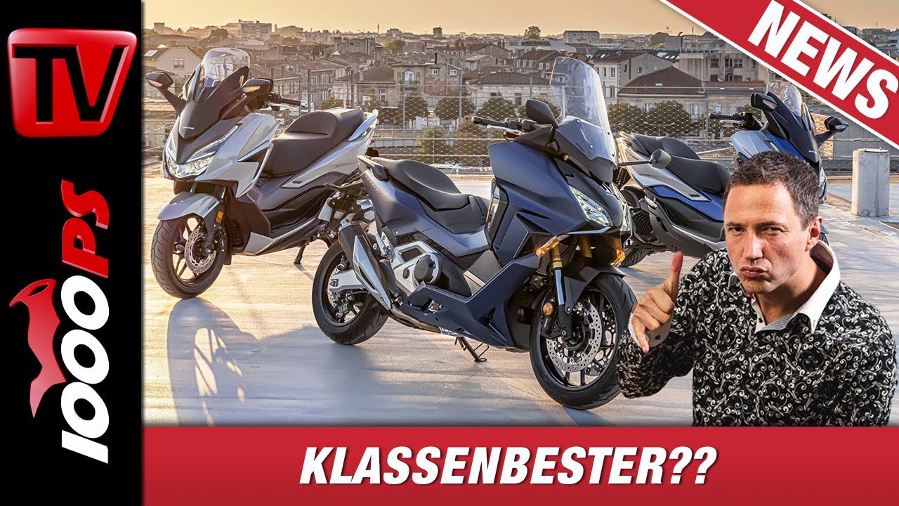 Honda Neuheiten 2021 - 3 neue Honda Forza Roller - 125, 350, 750 !