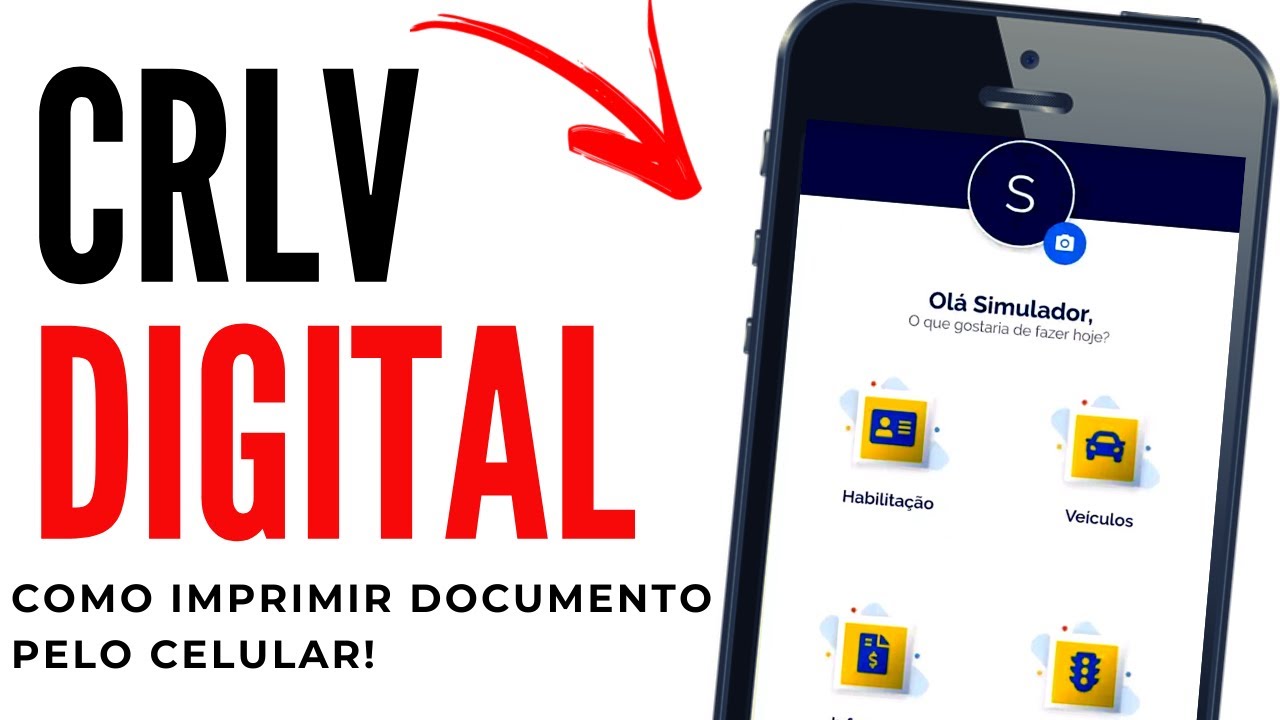 CRLV DIGITAL como IMPRIMIR ou USAR o DOCUMENTO  - de Carro/Moto (CRLV) pelo Celular