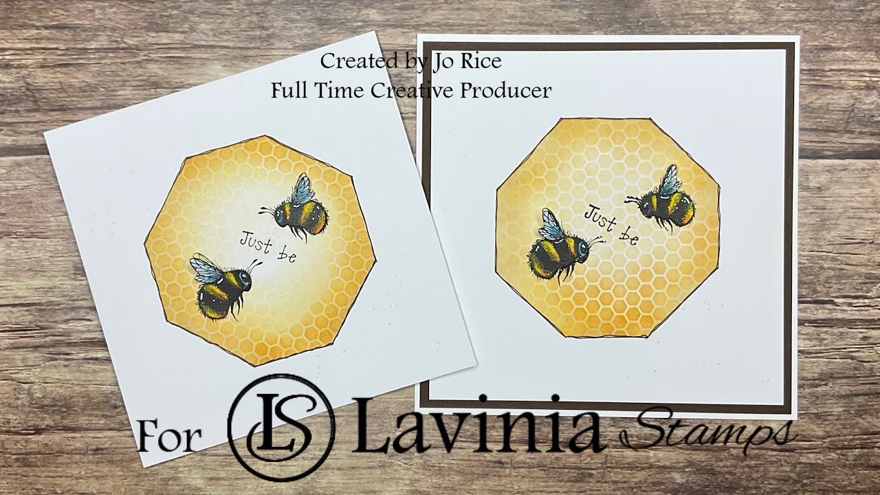 Just Be with Jo Rice #cardmakingvideo #laviniastamps #stencils 