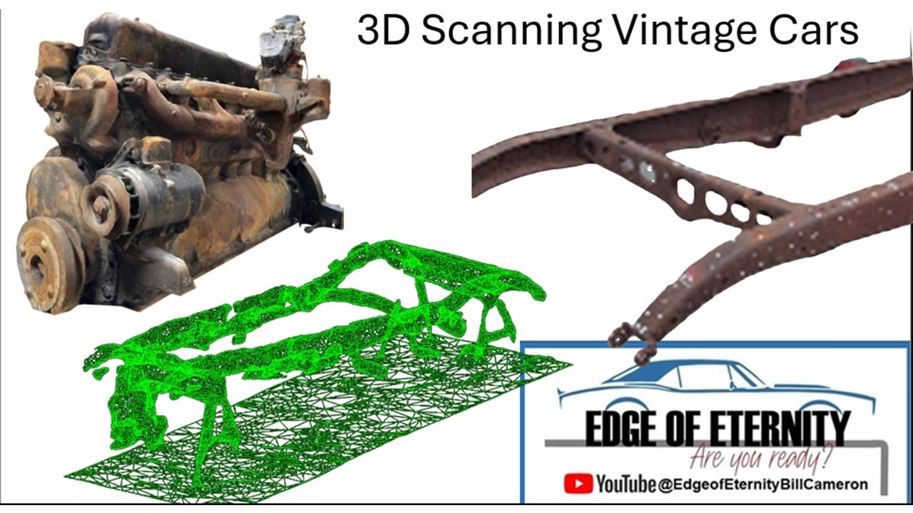 3D Scanning 1936 Buick Straight 8 Cylinder #scanning #cad #technology #ratrod #hotrod #superclean