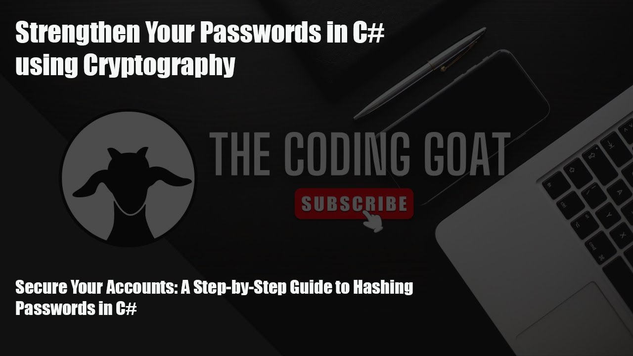 🐐 C# Tutorial - Strengthen Your Passwords in C# using Cryptography | MD5 and SHA256