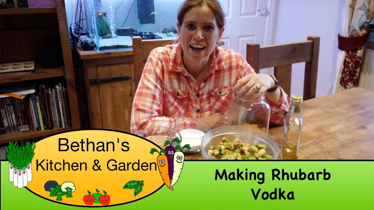 Making Rhubarb Vodka