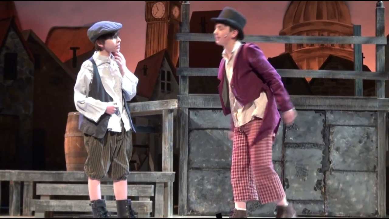 Johnny DiGiorgio as Oliver performing Consider Yourself with the Artful Dodger in Oliver!