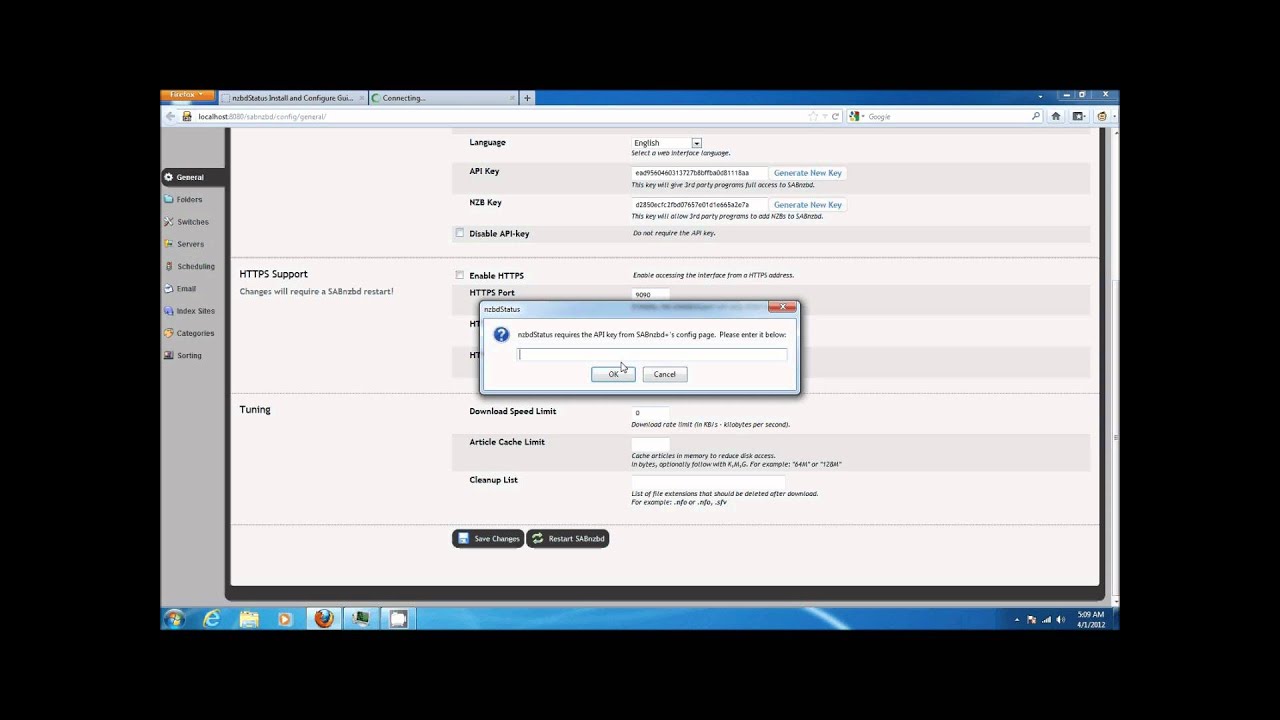 nzbdStatus Install and Configure - HTPCBuild.com