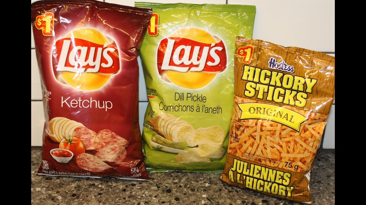 From Canada Part I: Lay’s Ketchup and Dill Pickle & Hostess Hickory Sticks