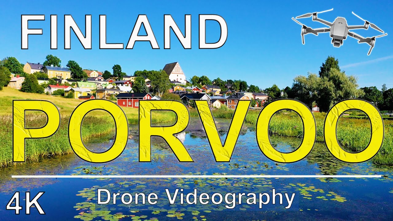 Porvoo Finland | Drone Video Ultra HD | 4K From Above | The Finland 4K  🇫🇮