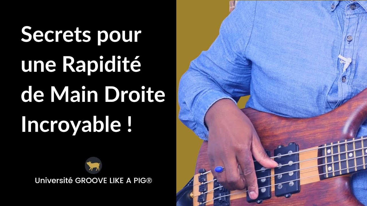 Cours de Basse Débutant ✅ Technique Main Droite - Comment Jouer Rapidement à la Basse 🎸