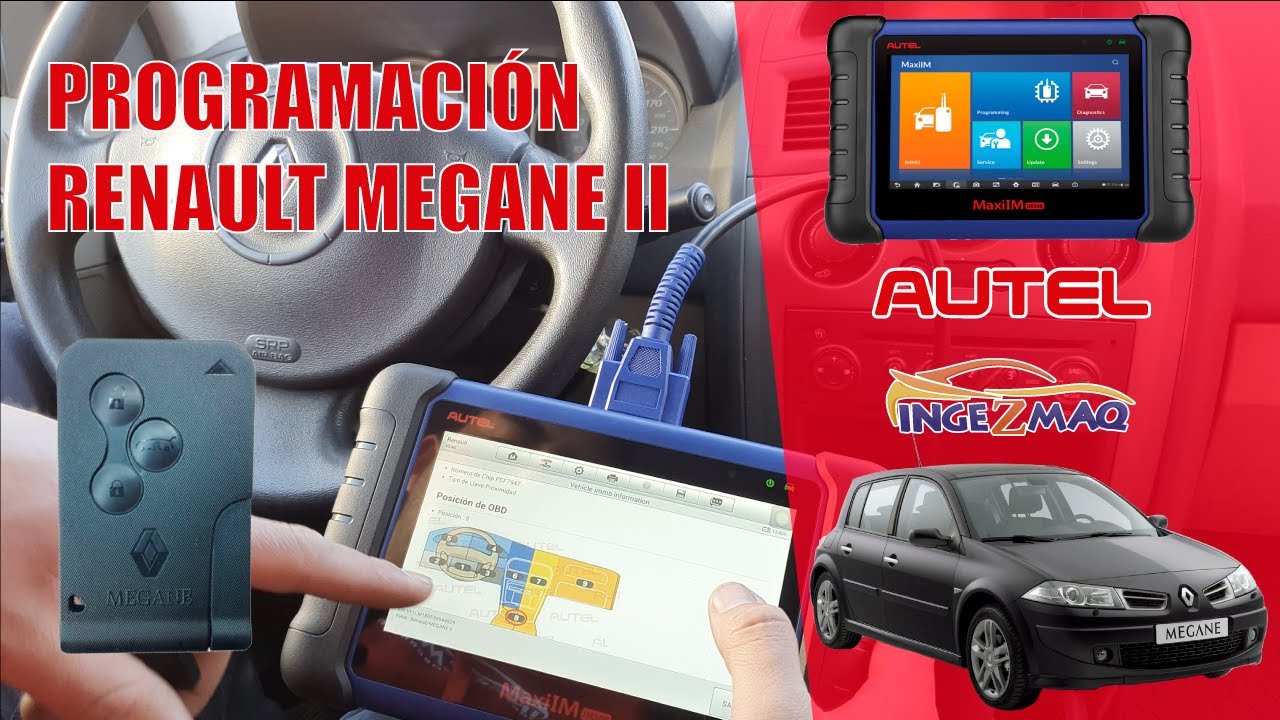 Programación de llaves Renault Megane II (Pérdida Total) con Autel IM508 #INGETIPS