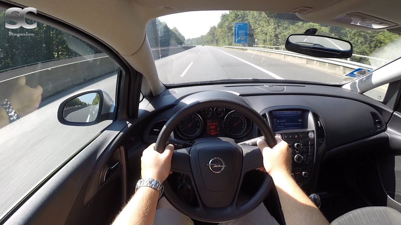 Opel Astra J Sports Tourer 1.3 CDTI (2011) on German Autobahn - POV Top Speed Drive