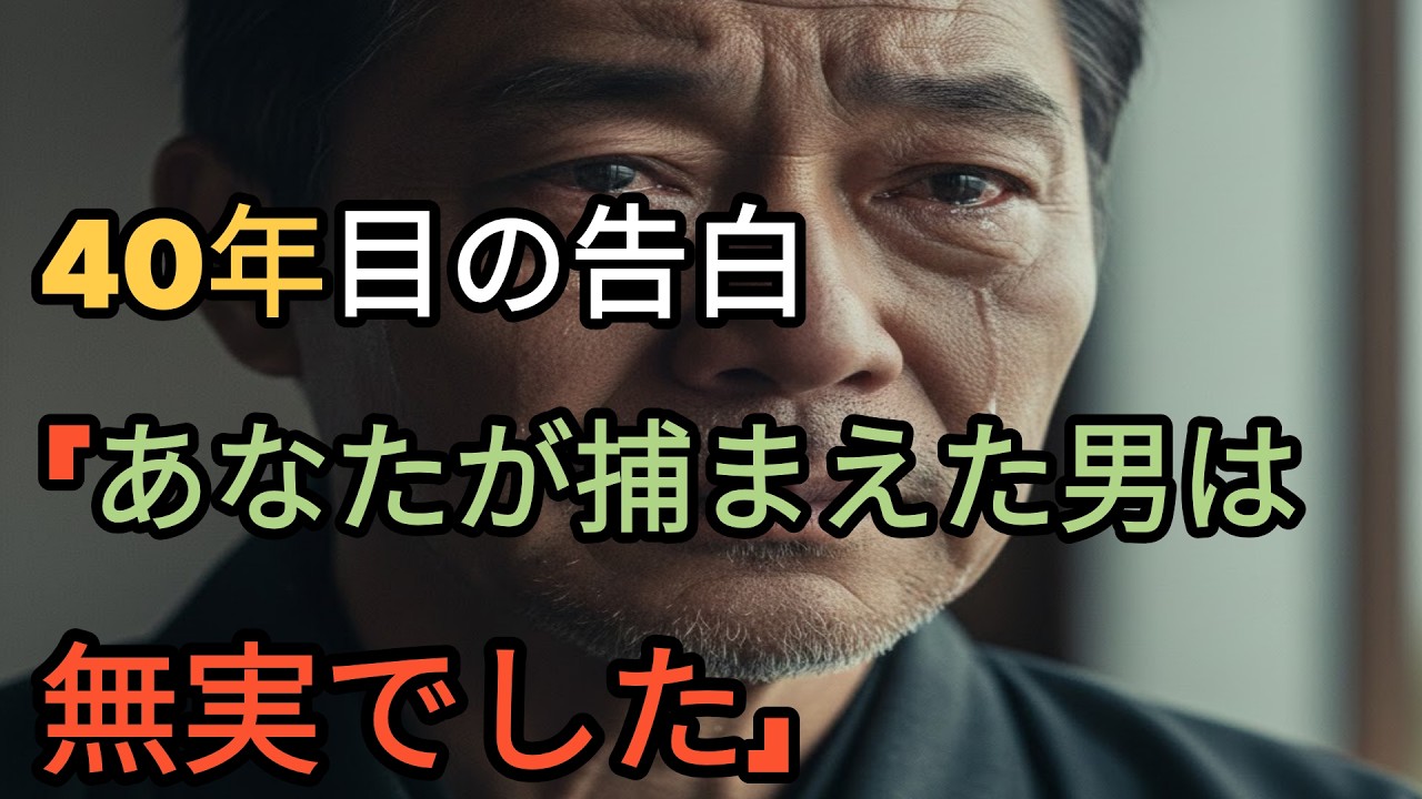 死刑囚の父が遺した「真実」。40年目の再審請求、その裏に隠された巨大な闇。
