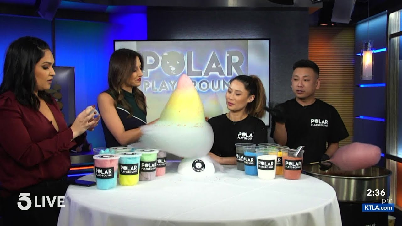 Polar Playground Showcases Northern Lights Cotton Candy