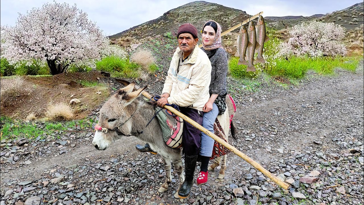 Village Lifestyle Iran: Amazing Donkey Riding & New year prepration Part 2