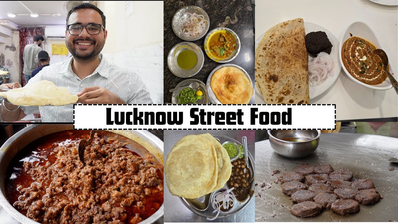 Lucknow Street Food [Part 2] | Malai Pan, Chole Bhature, Veg kebab and more