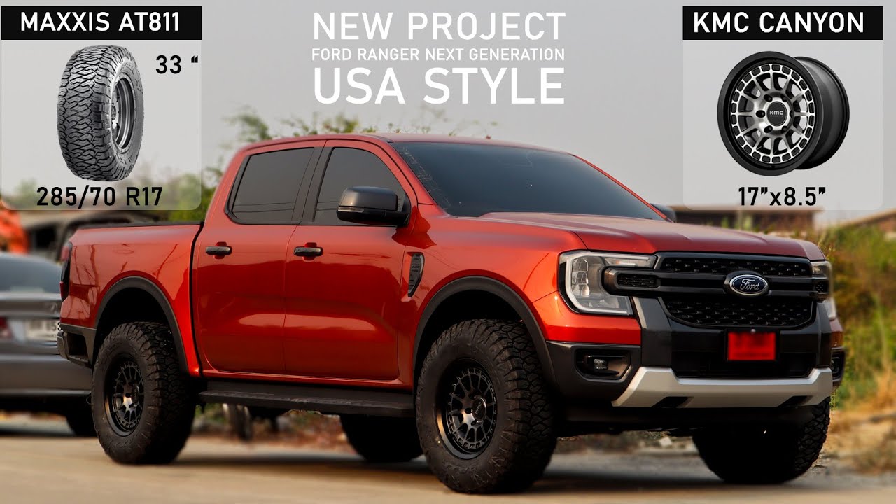 Ford Ranger Next Generation แต่งแนวเมกา ล้อ KMC ขอบ17 รัดยาง 33นิ้ว MAXXIS 285/70