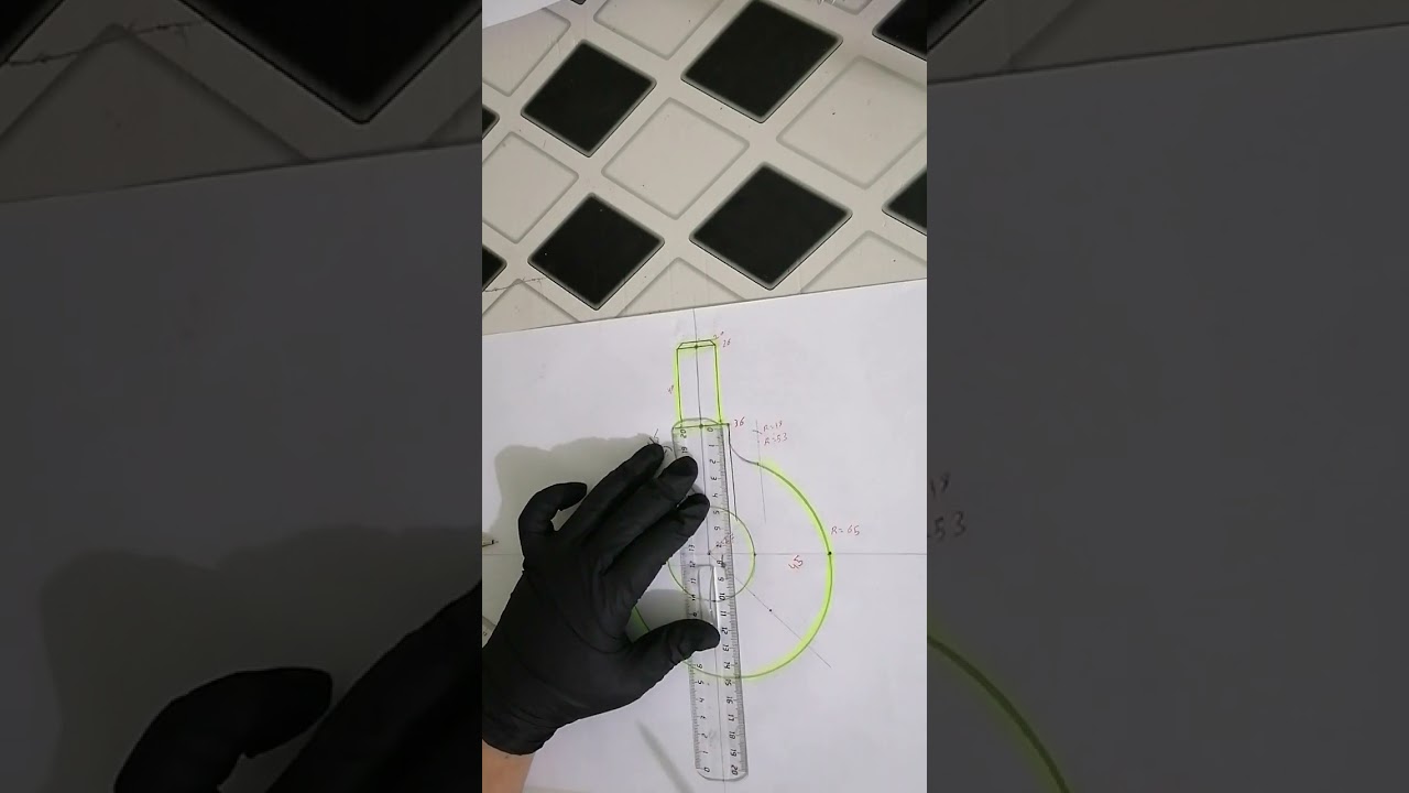 شرح طريقة رسم(الچنگال) الرسم الهندسي مرحله اولى هندسة نفط