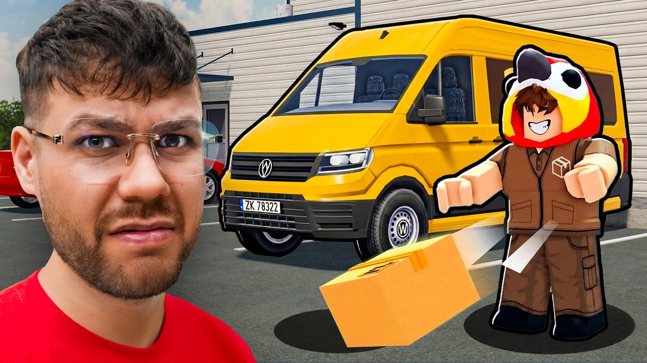 ZOSTAŁEM KURIEREM WIĘC RZUCE TWOJĄ PACZKĄ! *Polish Car Driving Roblox*