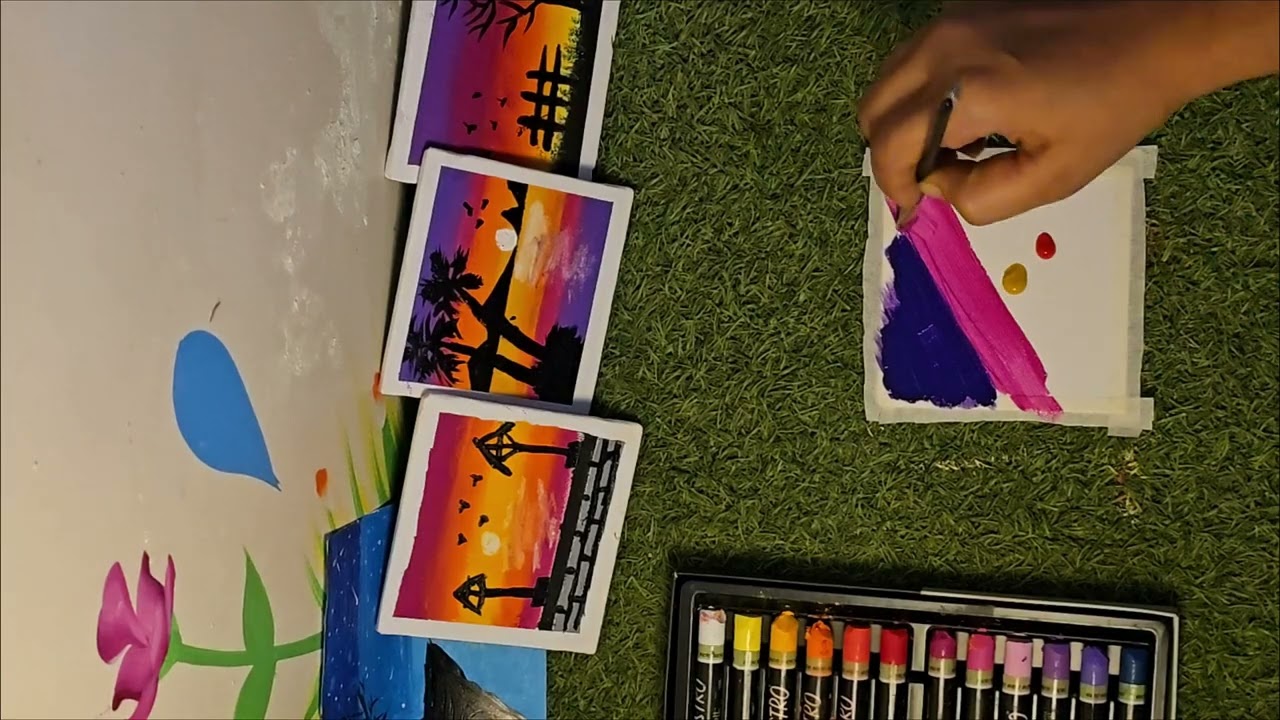 “Mini Flower Painting 🎨 | Relaxing Aesthetic Art”