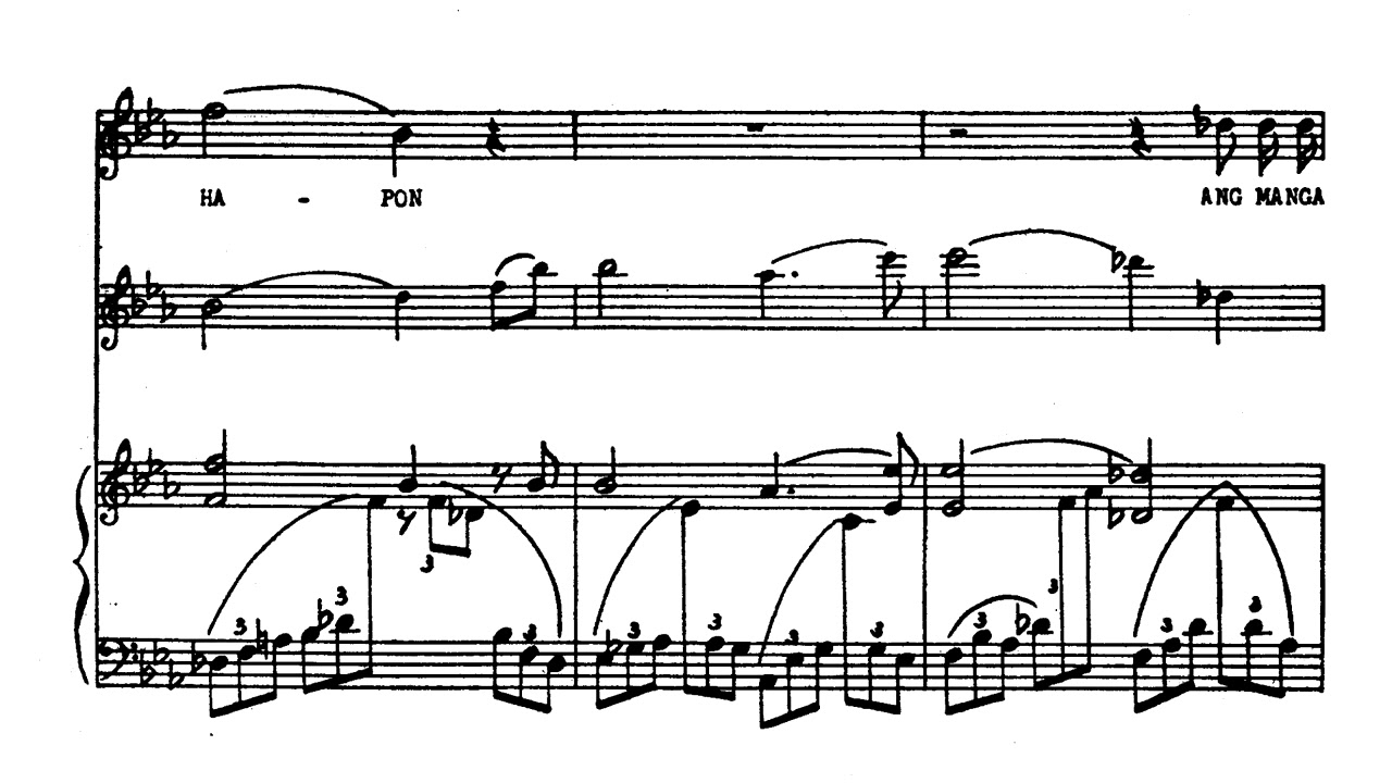 Antonino Buenaventura - Ako'y Nangangarap (I'm Dreaming) (sheet music)