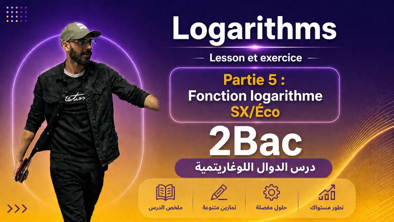 Partie5: Fonctions logarithm sx/éco الدوال اللوغاريتمية 🚨🚨🚨🚨🚨🚨🚨🚨🚨🚨