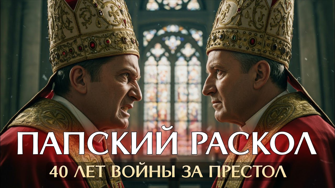КОГДА У ЦЕРКВИ БЫЛО ТРИ ПАПЫ: Полная история Великого Западного раскола.
