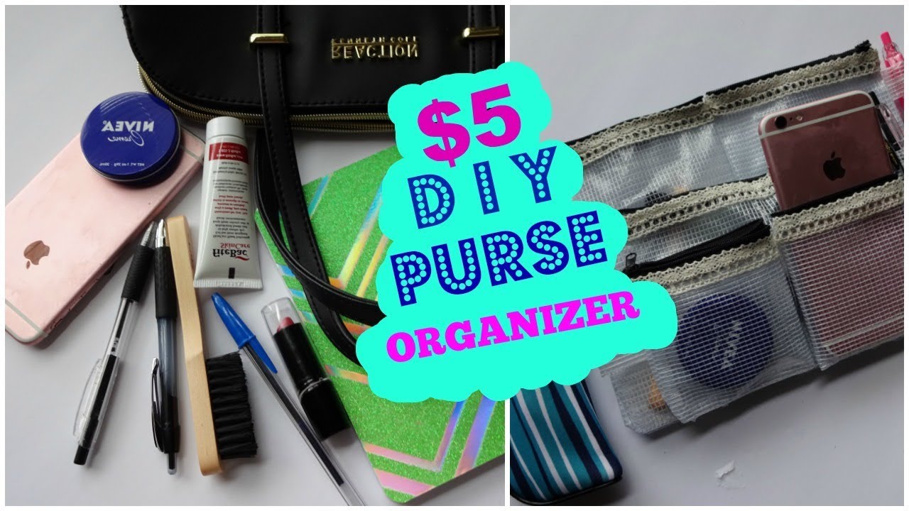 DIY DOLLAR TREE PURSE ORGANIZER /ONLY $5 / CHEAP AND CUTE!!/ MobellaLife TV