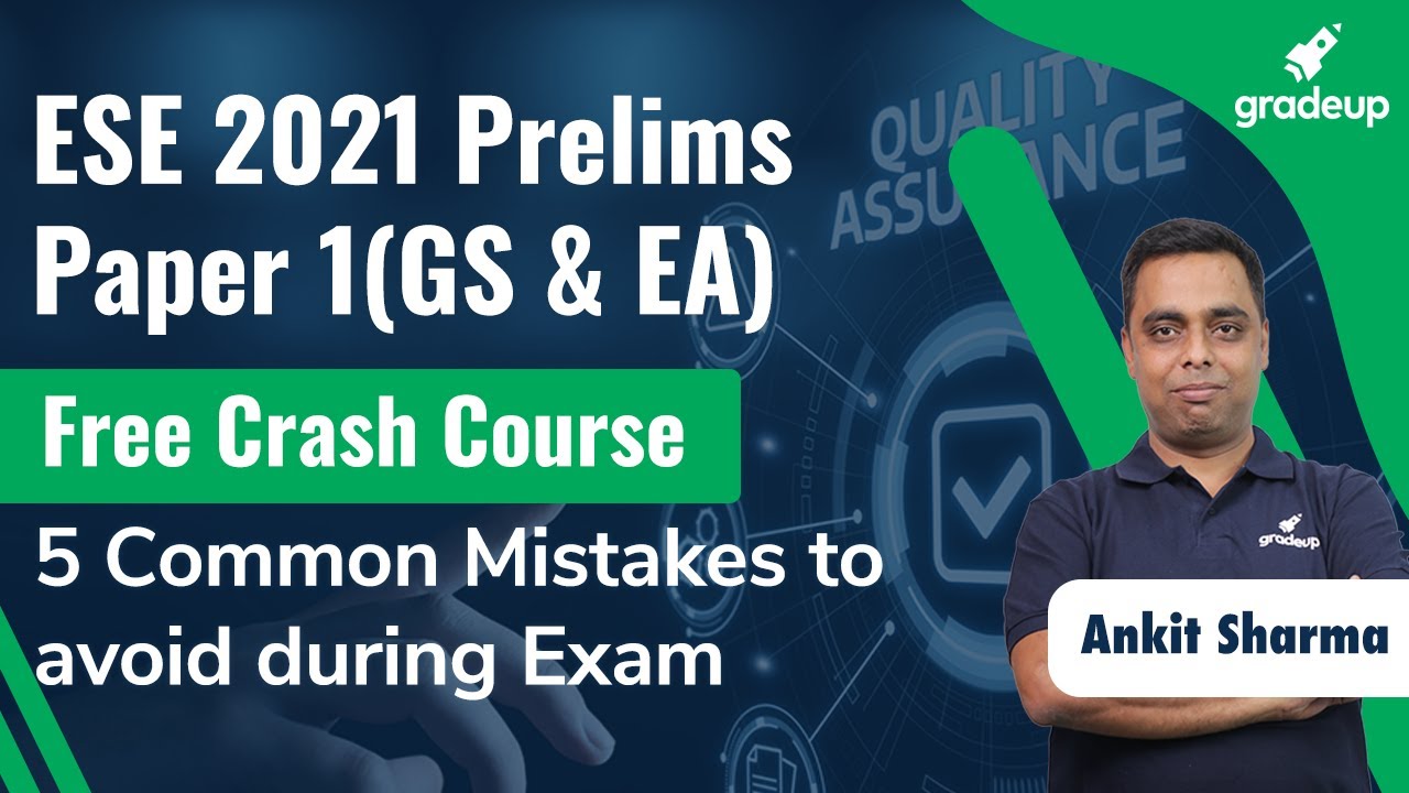 #ESE2021 5 Common Mistakes to Avoid During Exam | By Ankit Sharma Sir