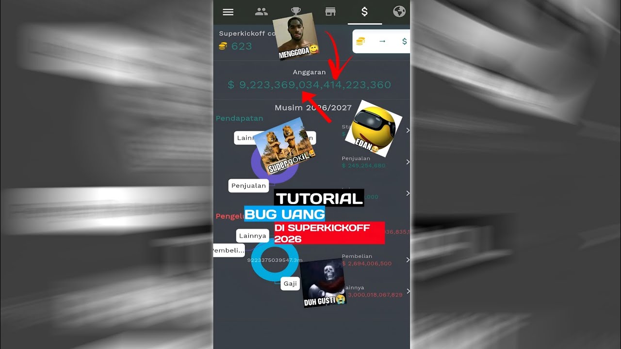 BUG UANG DI SUPERKICKOFF😱, AUTO JADI KAYA + BORONG PEMAIN😋🔥