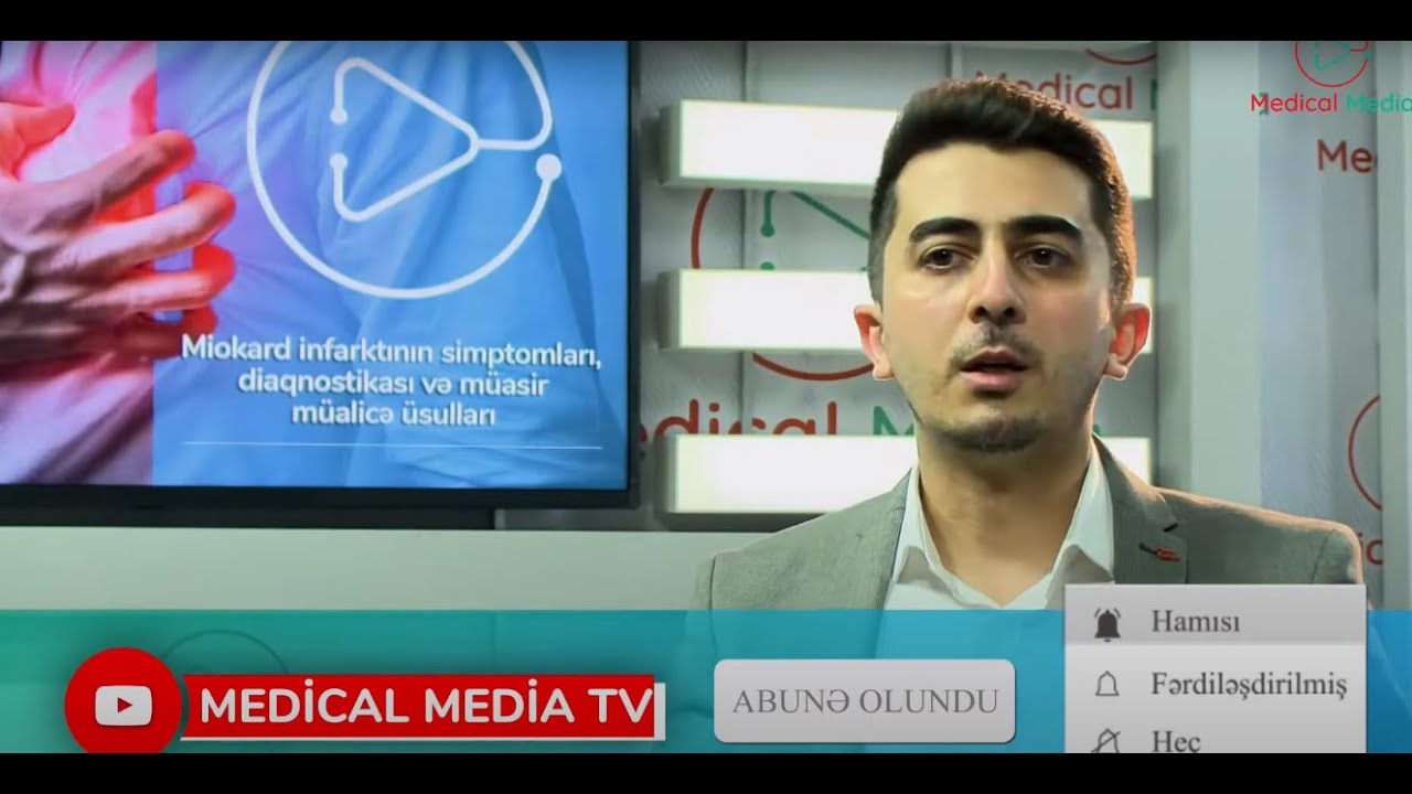 Həkimlə təkbətək - Miokard infarktının simptomları, diaqnostikası və müasir müalicə üsulları