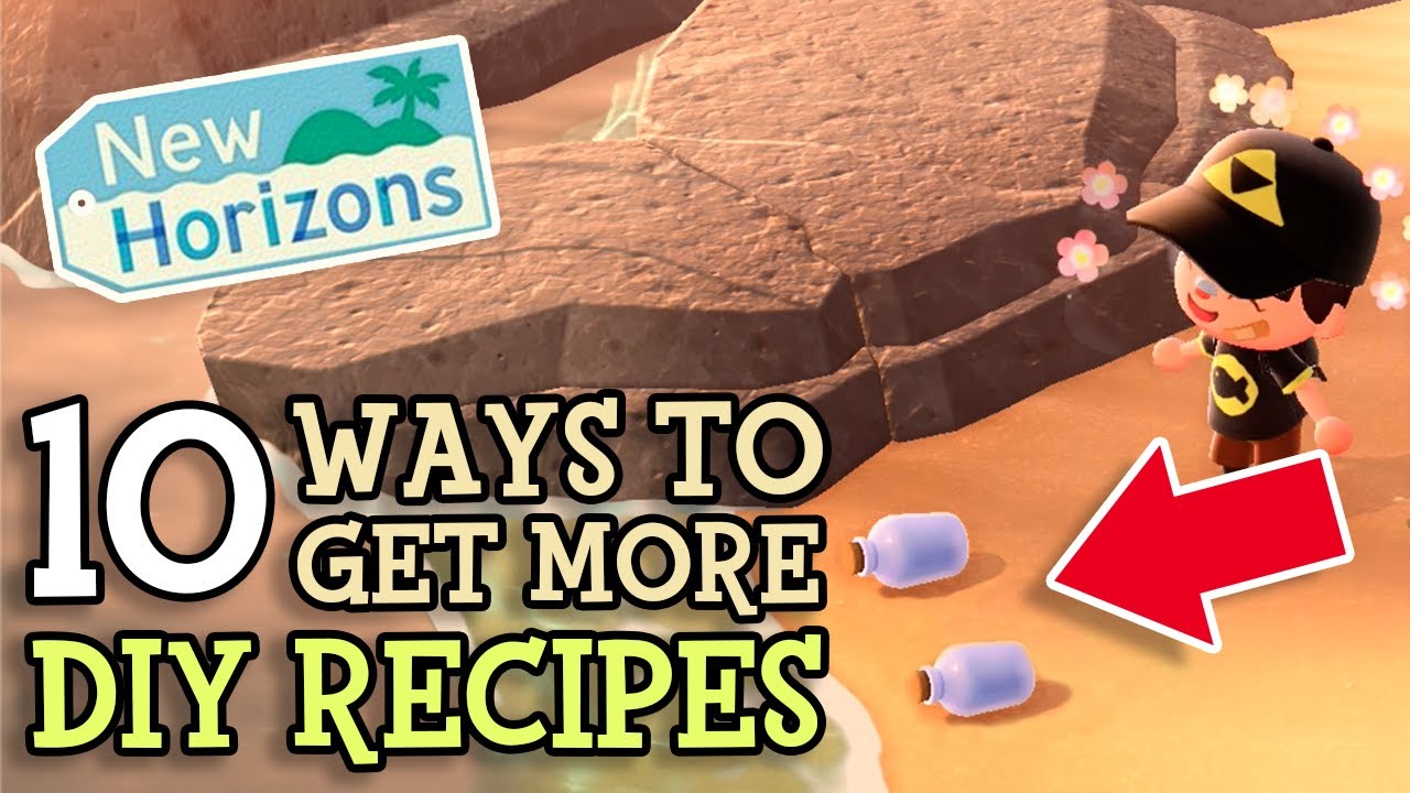 Animal Crossing New Horizons 10 Ways To Get MORE DIY RECIPES in ACNH (Get 2 Message Bottles Per Day)