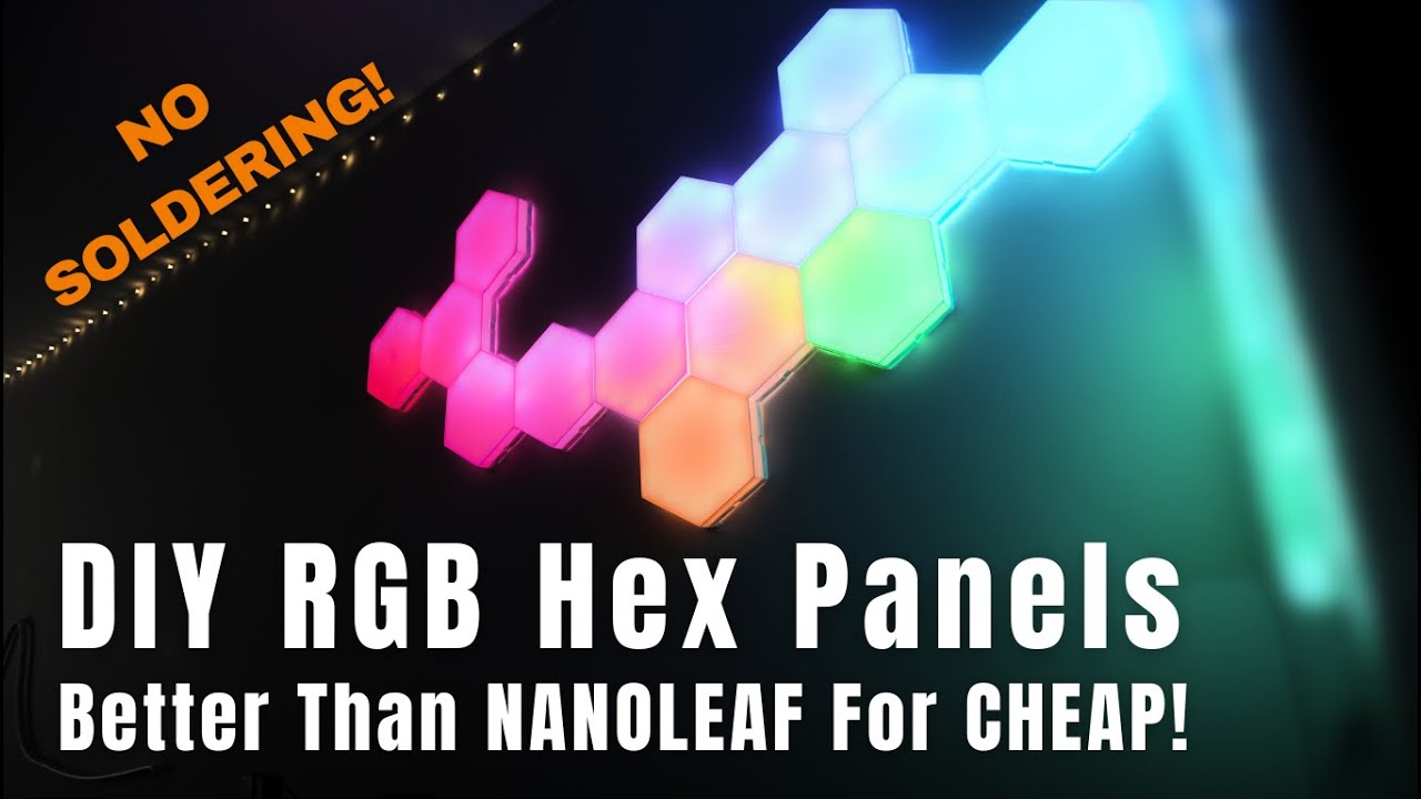 I Built My Own Nanoleaf Style Hexa RGB Panels (No Soldering Needed!)
