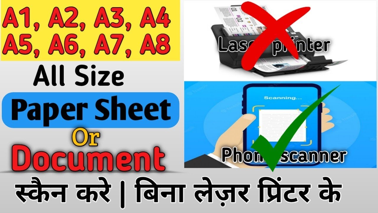 Scan your document | All size paeper, banner | Bina lasor printer ke |