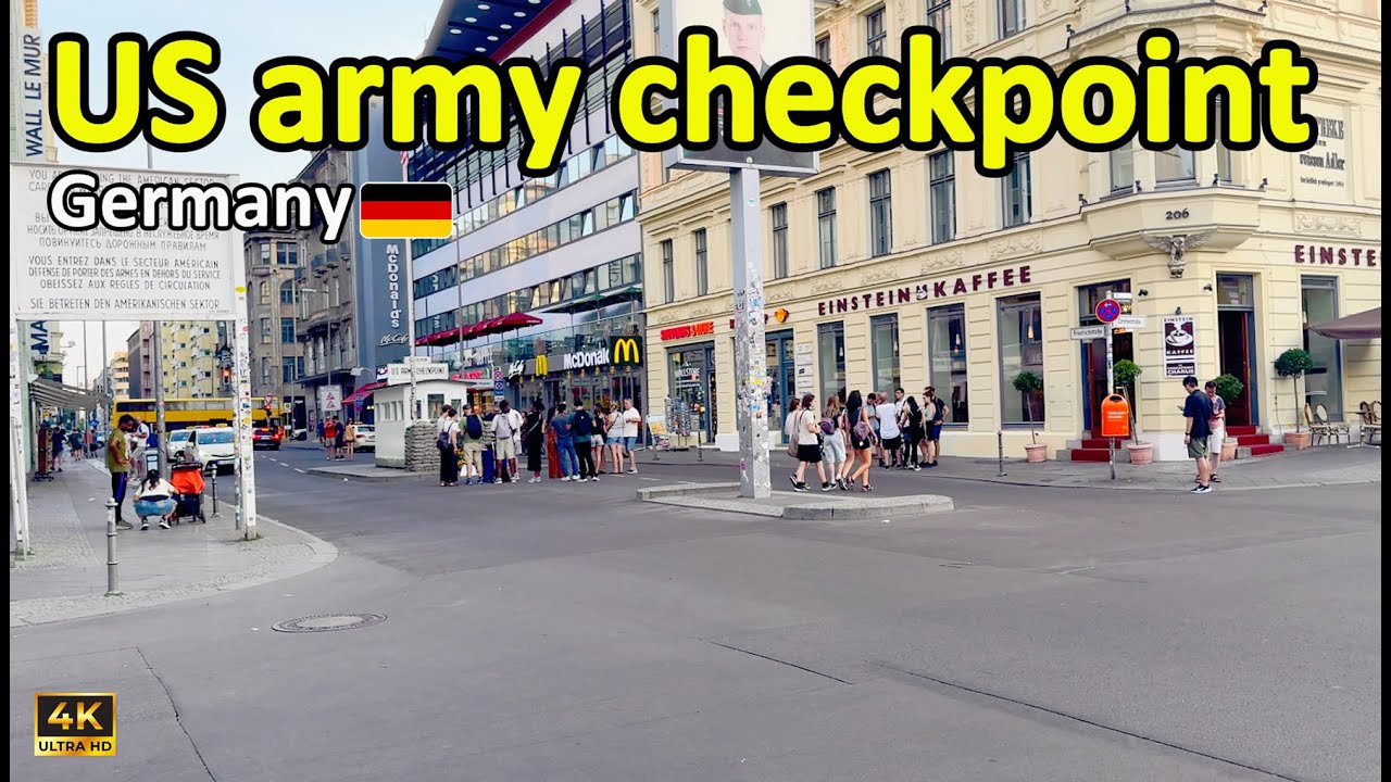 🇩🇪 Checkpoint Charlie Berlin in 4K 🇩🇪 | Historic US Army Border Walking Tour (2025)