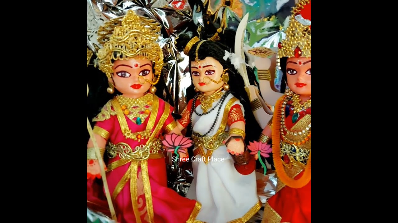 Navdurga Dolls🙏....#navratri#diy#shorts#handmade#dollsmakeover#trending