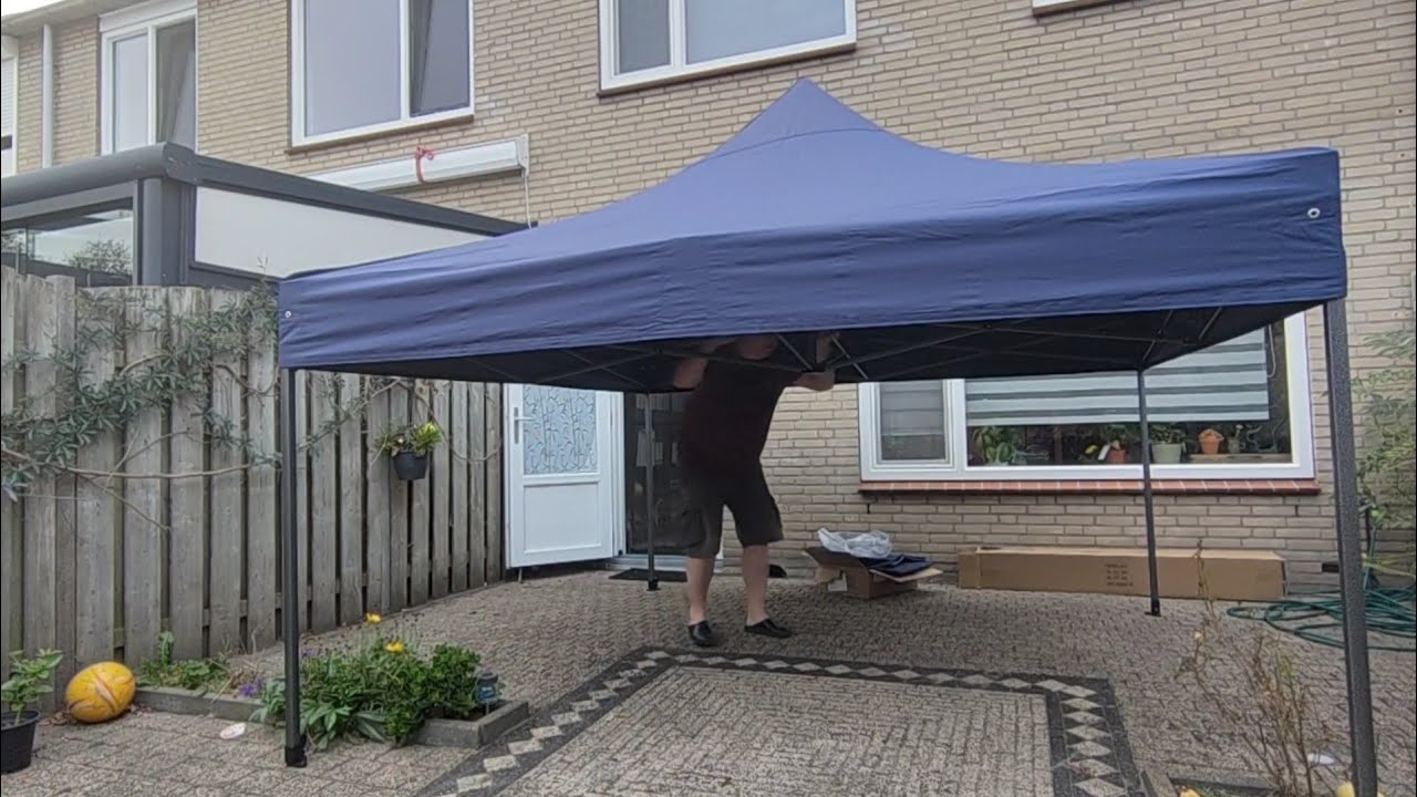 Pro easy up party tent 🎪|| Unboxing and Setting Up