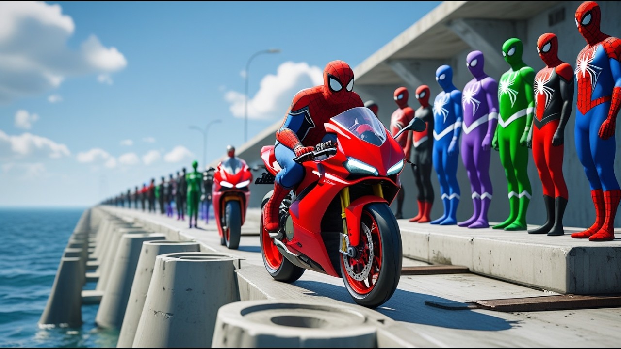 الرجل العنكبوت انقاذ باتمان Spider-Man Rescue Superman vs Deadpool funny Game GTA 5 superhero