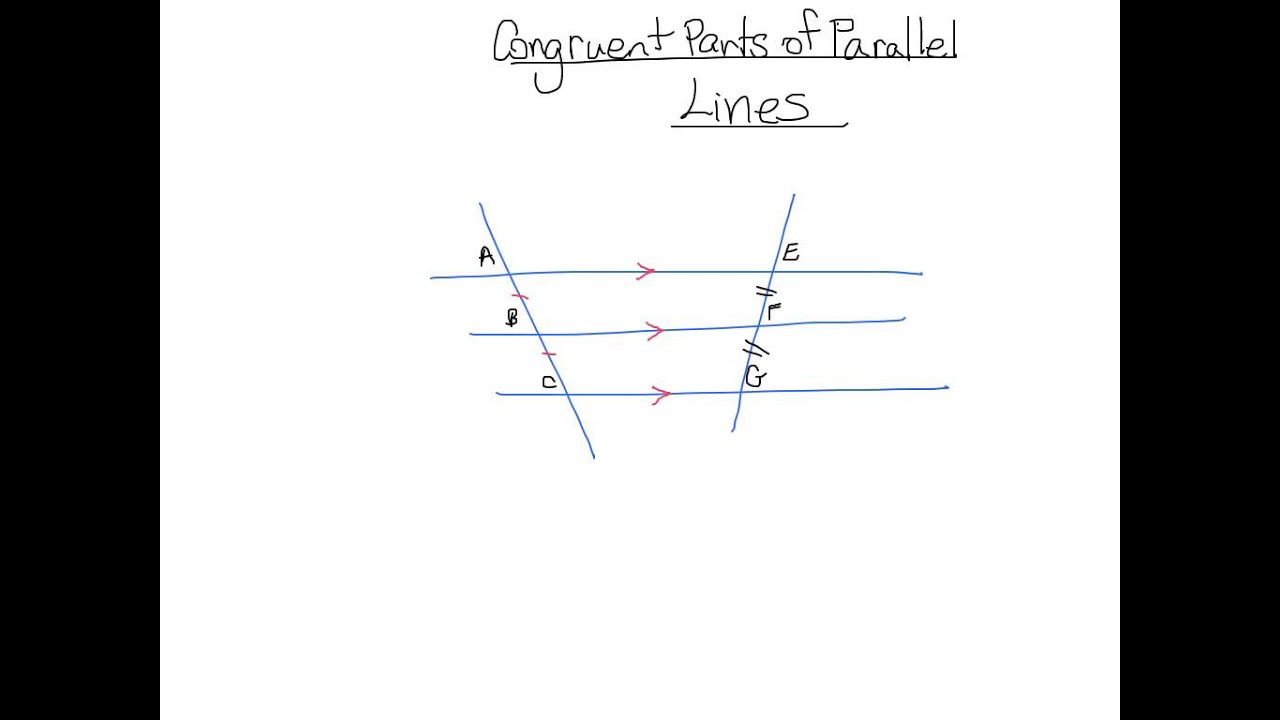 Parts of Parallel Lines
