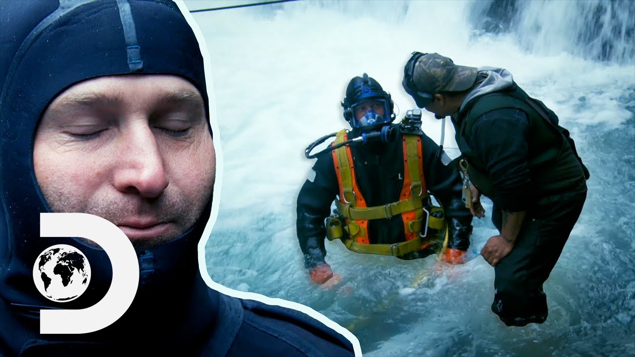 This Waterfall Plunge Pool Is Almost Too Much For BOTH The Rookie And Carlos | Gold Rush