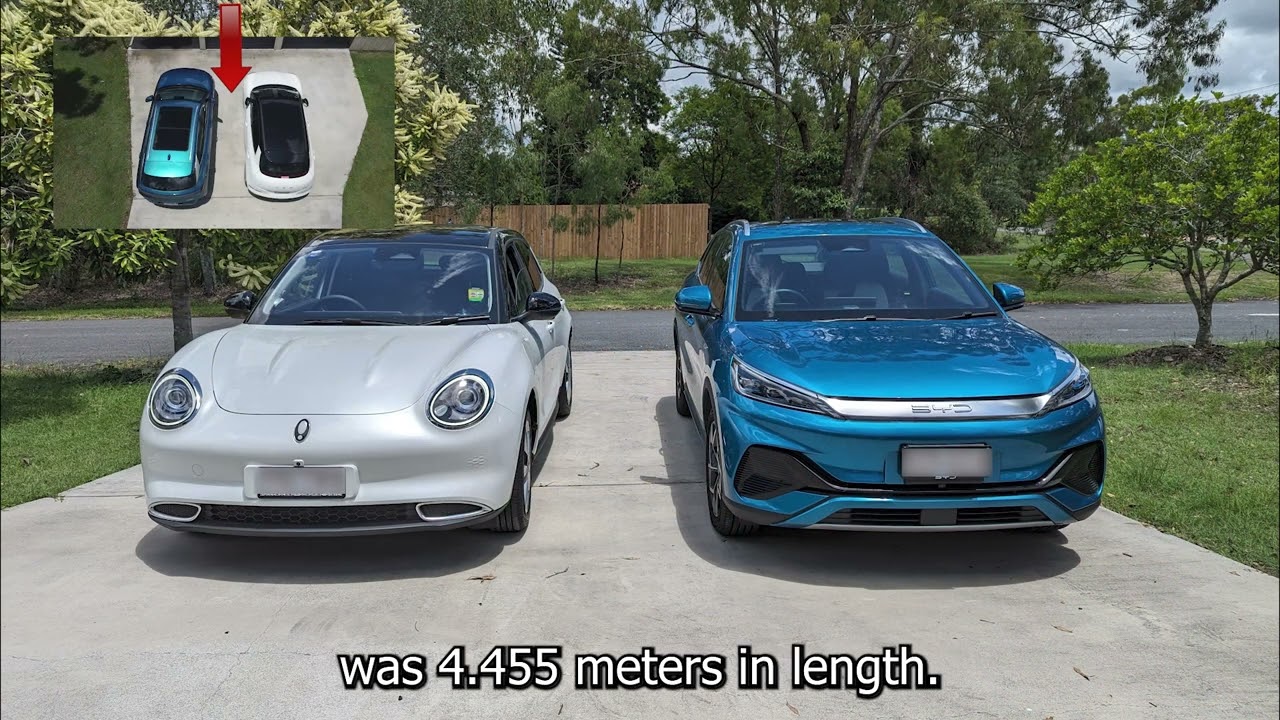 BYD Atto 3 vs GWM Ora (standard) Size Comparison