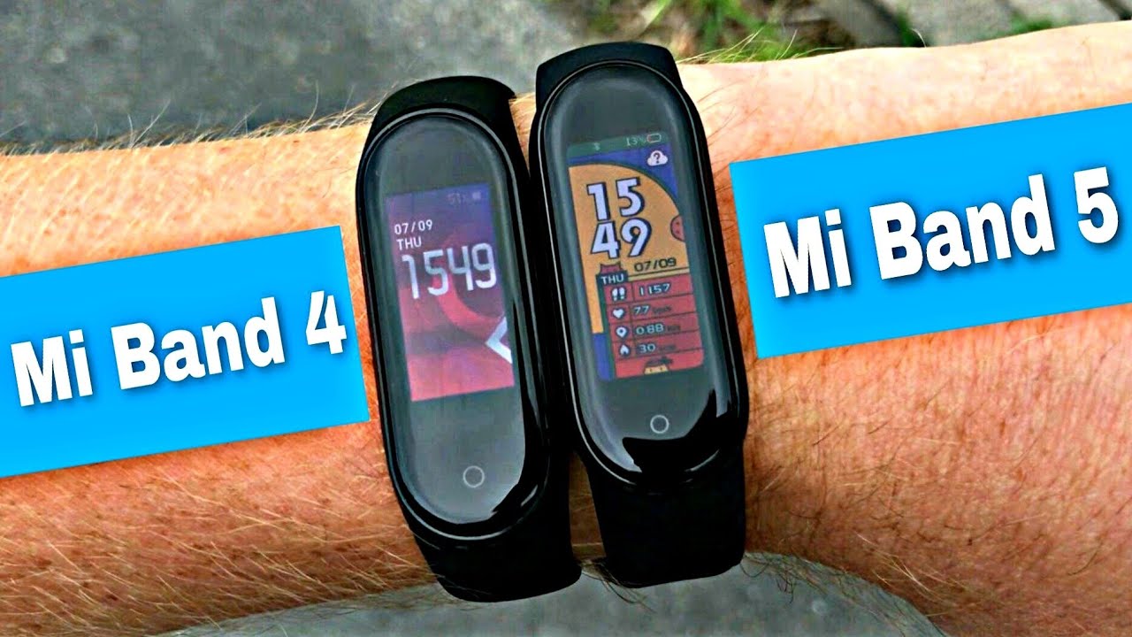 Xiaomi Mi Band 5 vs Xiaomi Mi Band 4 | porównanie wyświetlaczy na zewnątrz
