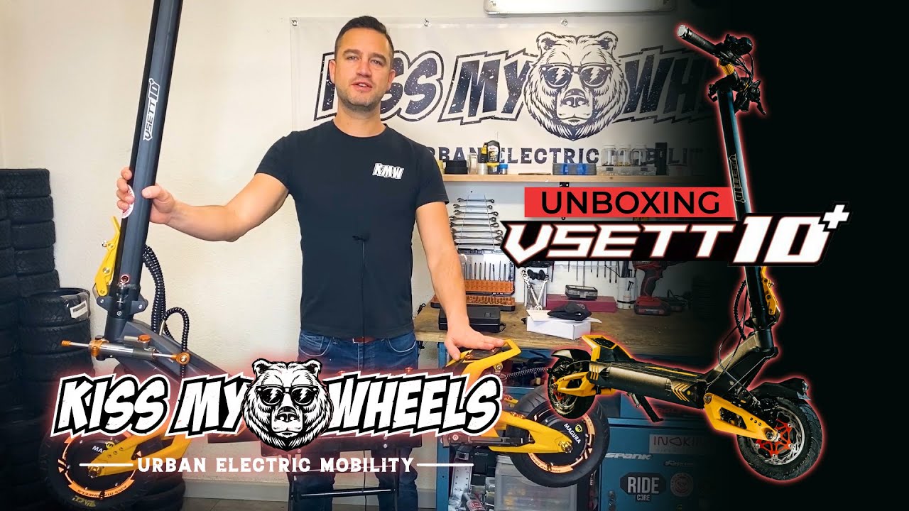 UNBOXING TROTTINETTE ÉLECTRIQUE VSETT 10+ (2) - Bi-moteurs 2800 Watts - vitesse de pointe 85 Km/h !!