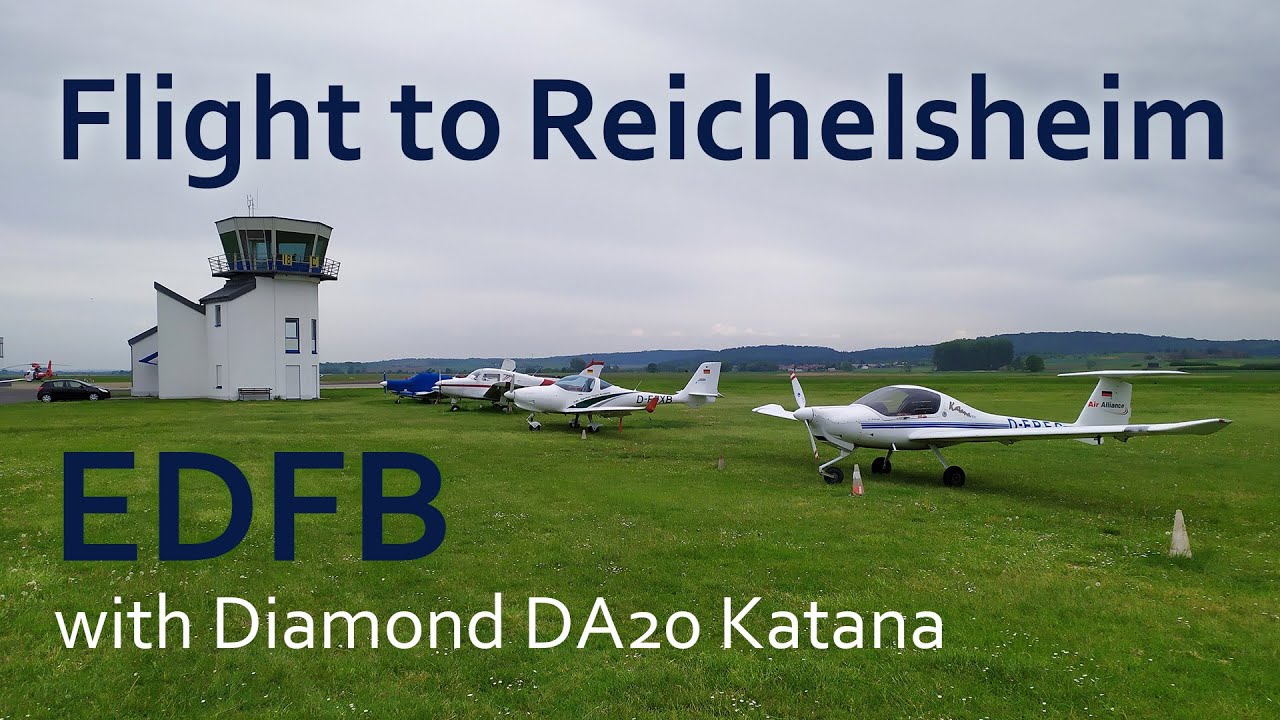 ✈ Flug nach Reichelsheim mit einer Diamond DA20 Katana