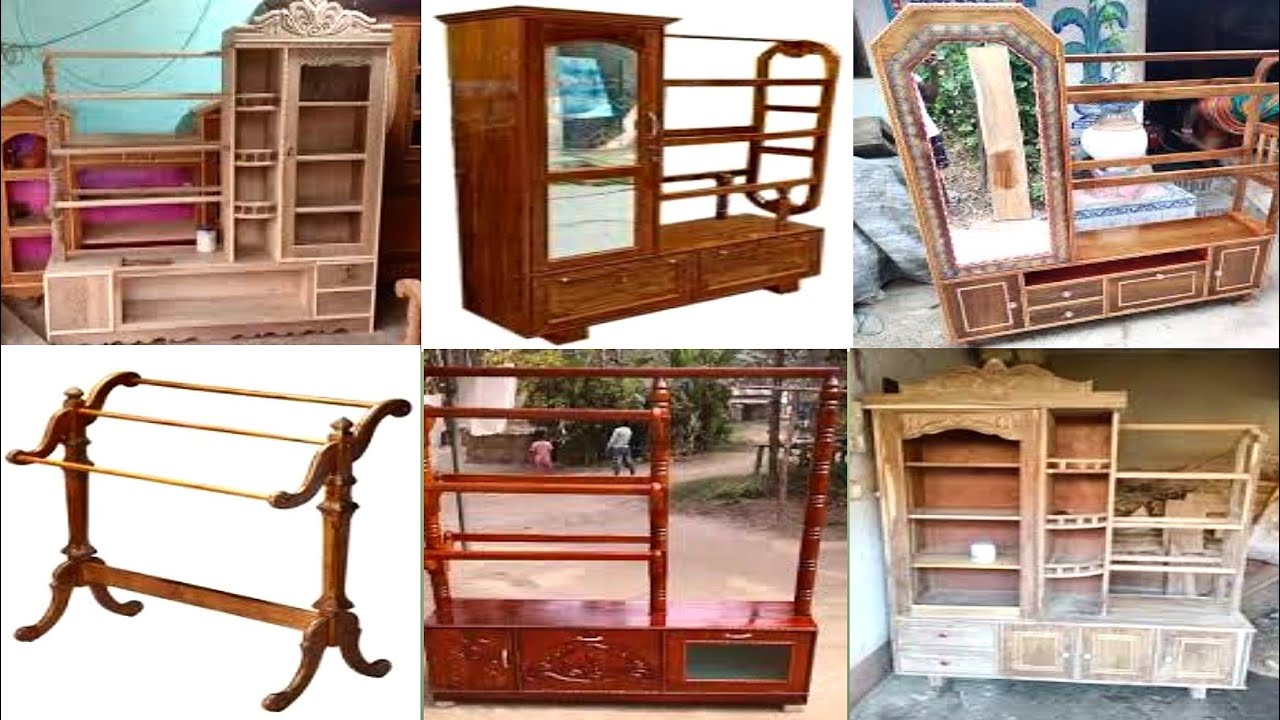 কাঠের আলনা ডিজাইন 🪵 Wooden Clothes Hanger Design Modern Alna Design for Bedroom 2025👇