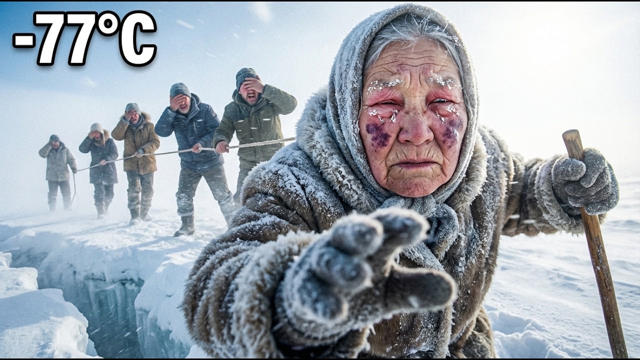 Snow Blindness Crisis: Guiding 5 People Blind | 68-Year-Old Woman | The Sightless Leader at -77°C