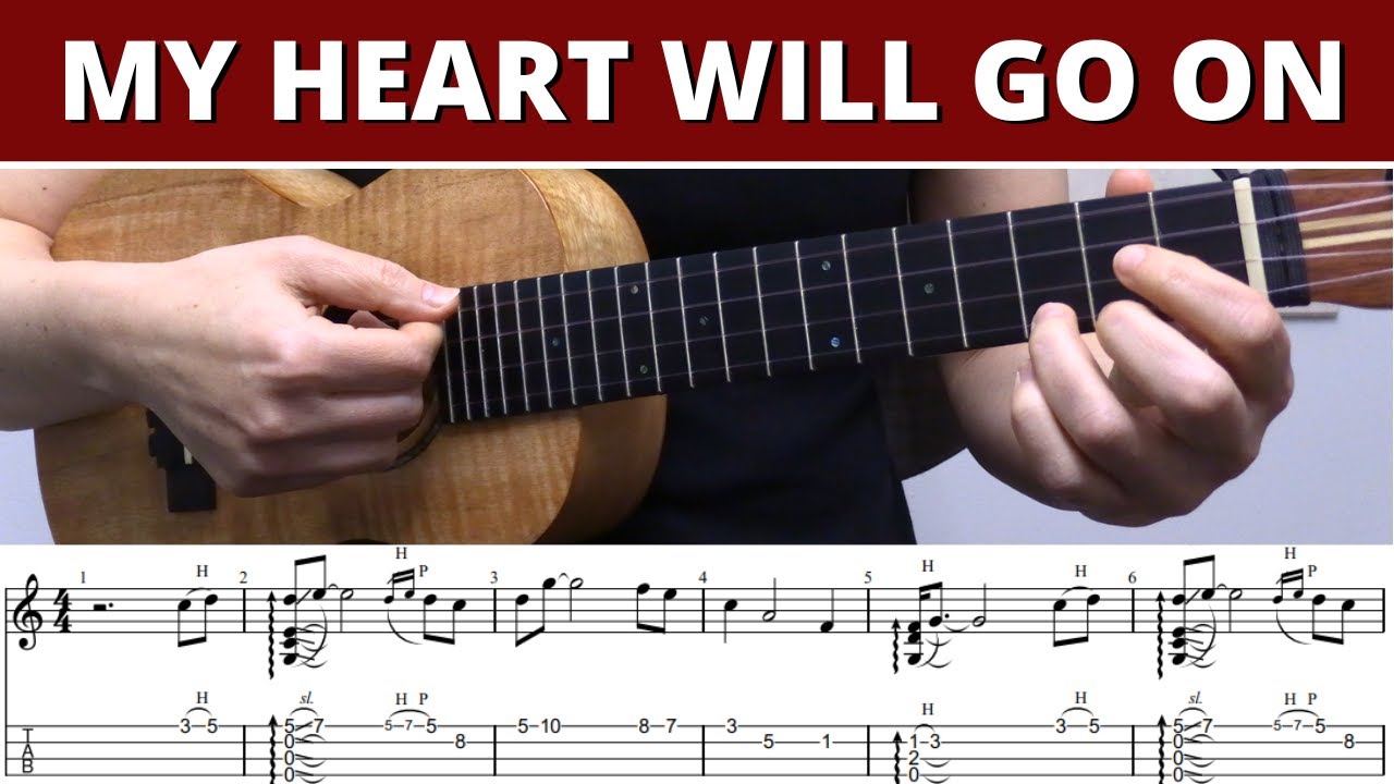 My Heart Will Go On (Celine Dion) 💕 Ukulele Fingerstyle Tabs & Tutorial