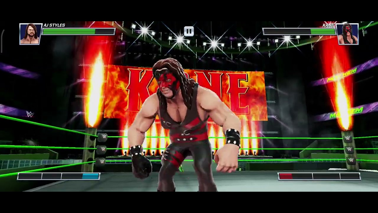 Kane vs Aj Styles WWE Full match Raw