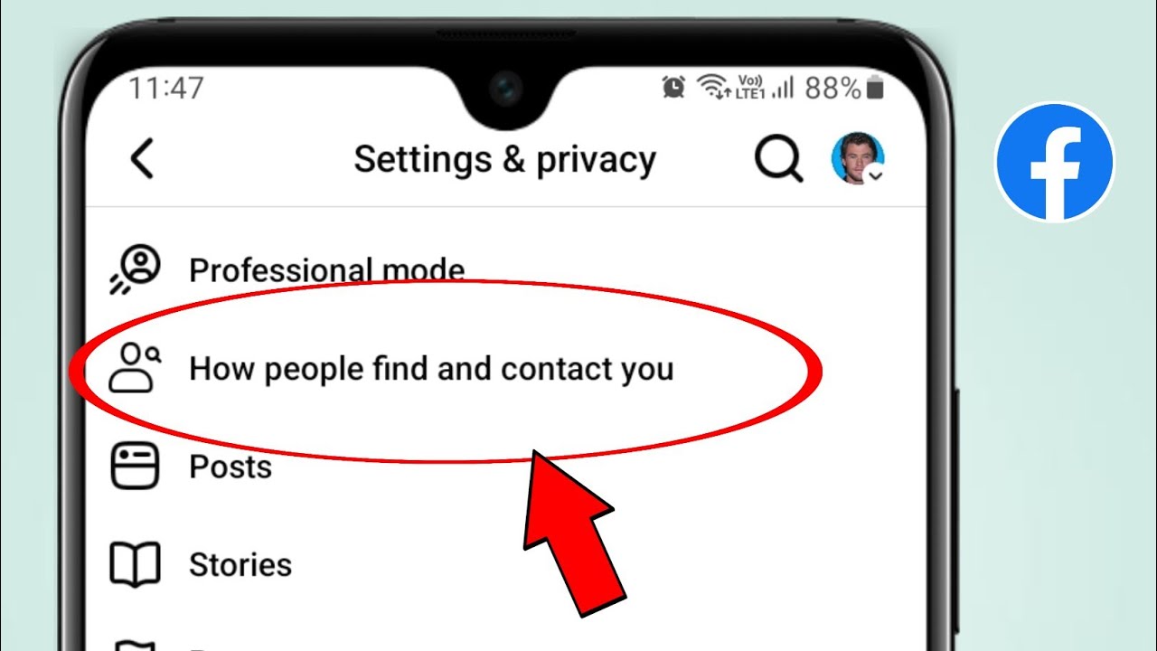Facebook How people find and contact you setting kaise use karen 