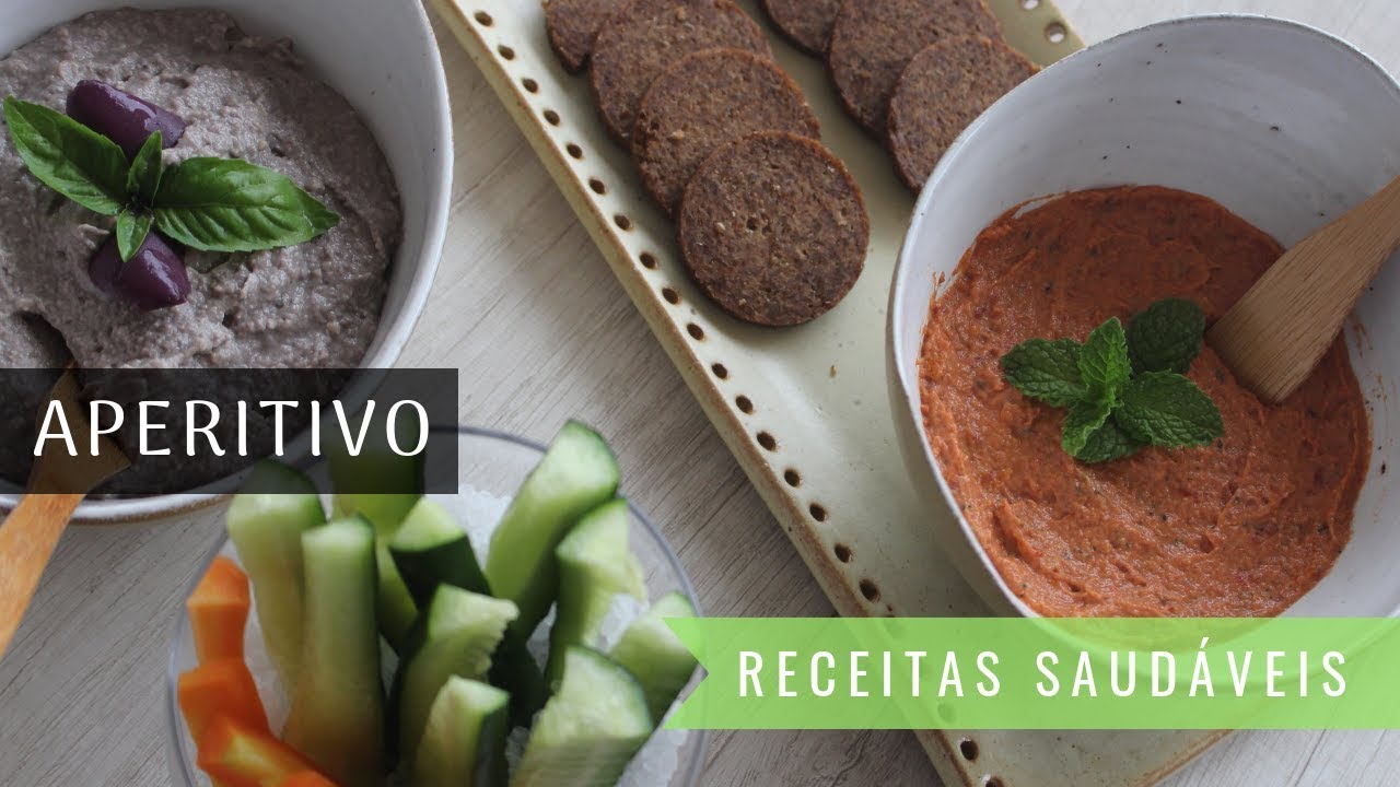 Patê de tomate seco e Patê de azeitona - Receita saudável - Alternativa para veganos